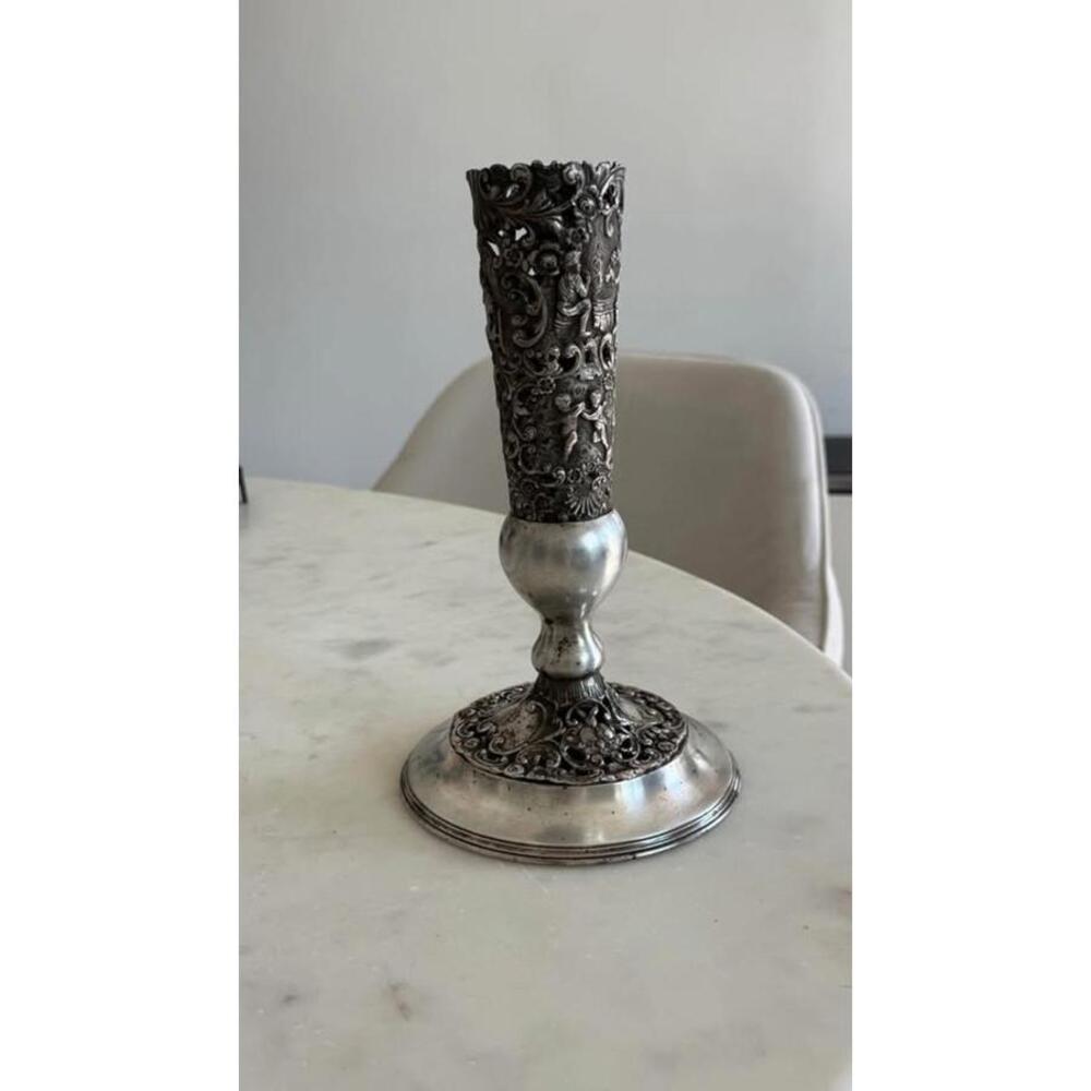 Silver plate vase. “Barbour Silver Co” 1892-1898